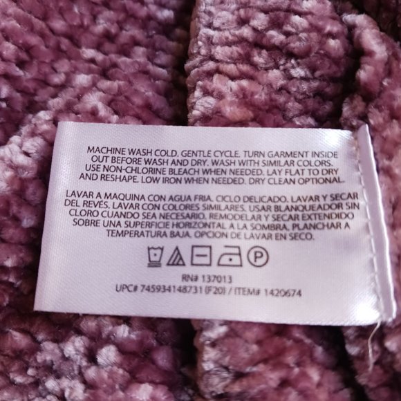 NWOT Orvis Women's Misty Rose Chenille Long Sleeve V-neck Tunic Sweater Size L - Picture 13 of 15